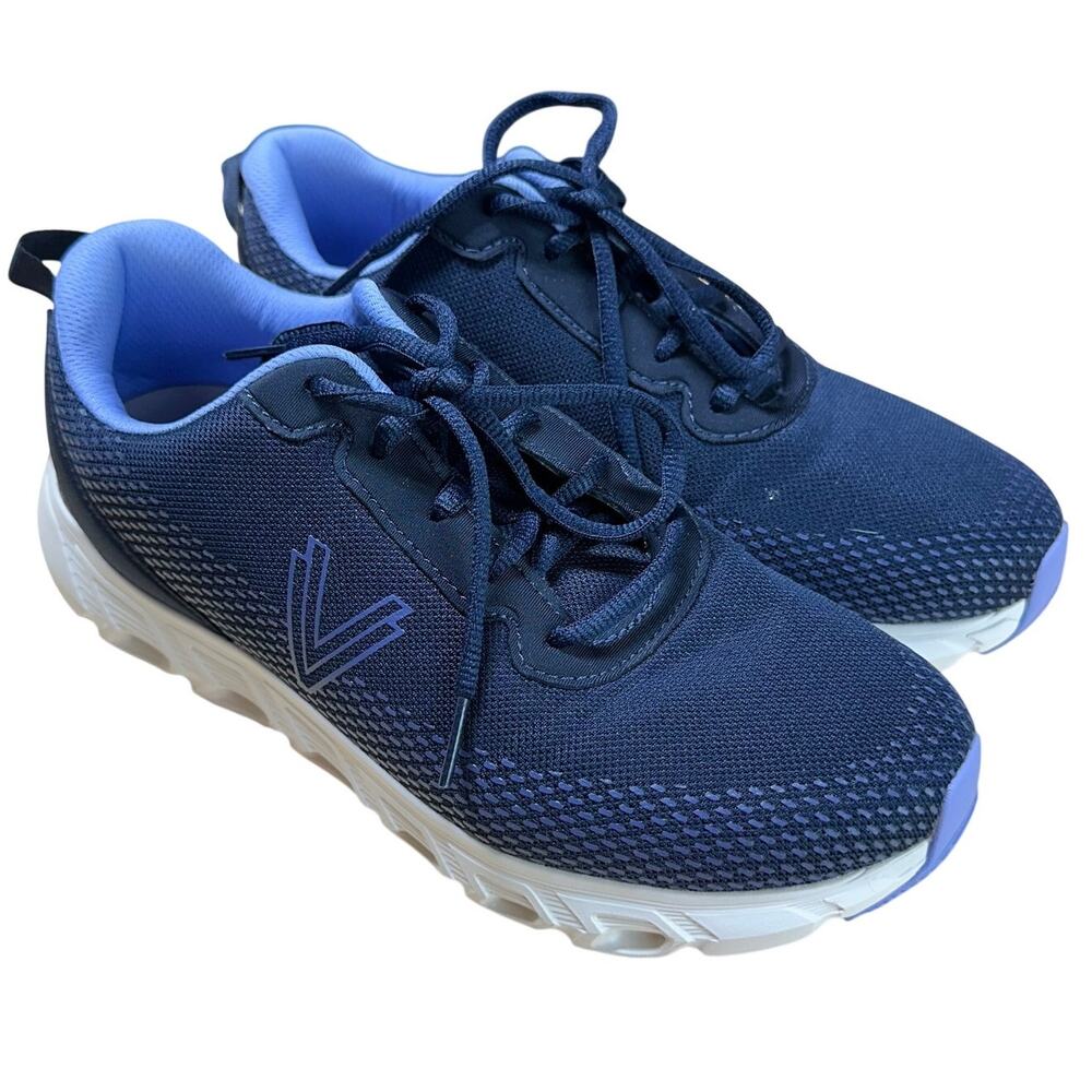 Vionic Mesh Lace Up Walking Sneaker Priscilla Blue Women's Size 8.5W EUC